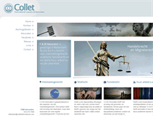 Tablet Screenshot of colletinternational.nl
